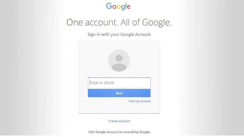 gmail redirects to another page