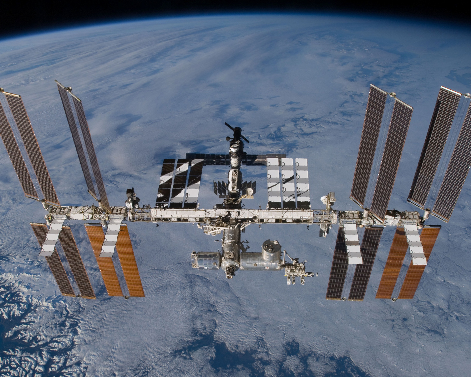 live space station