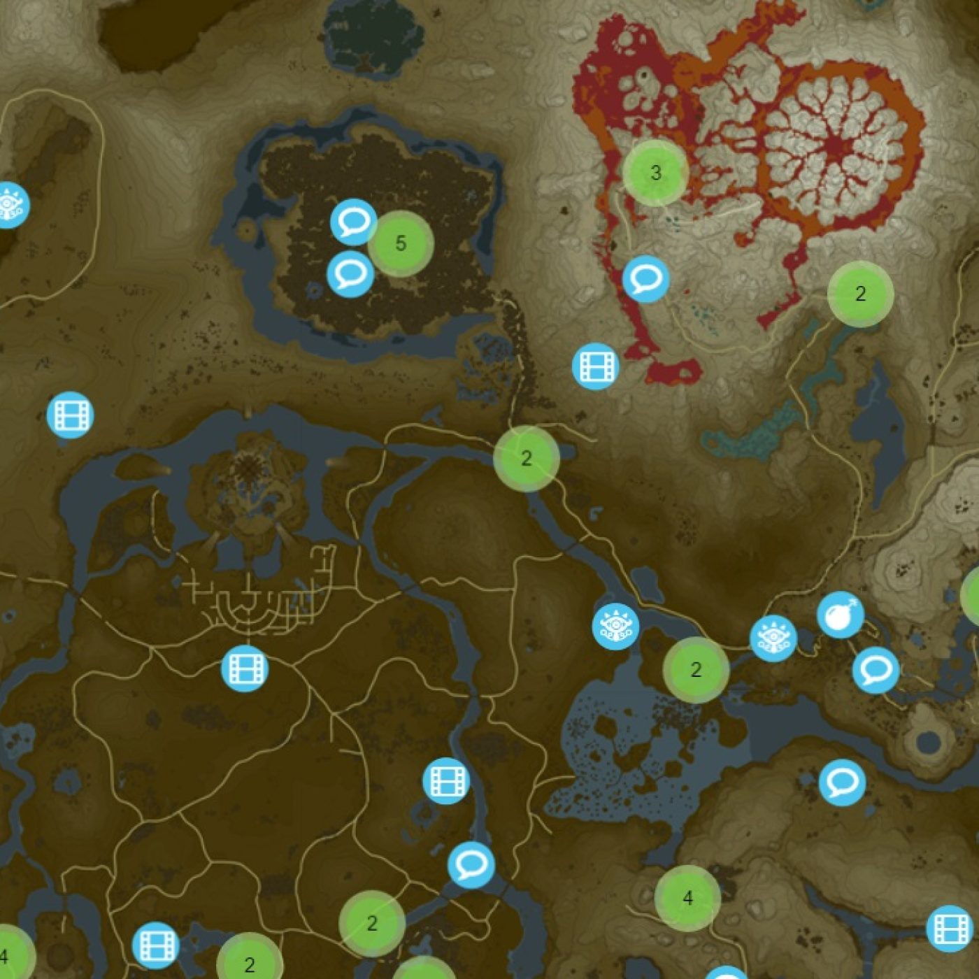 Find every item, weapon and shrine in 'Zelda: Breath of the Wild' with this  map