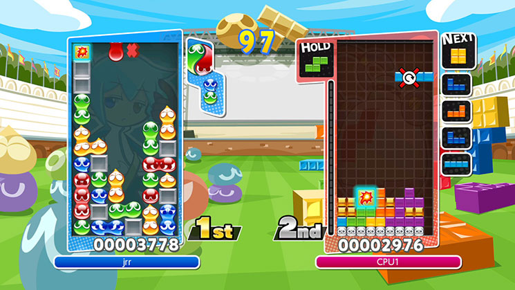 Puyo puyo tetris clearance switch game