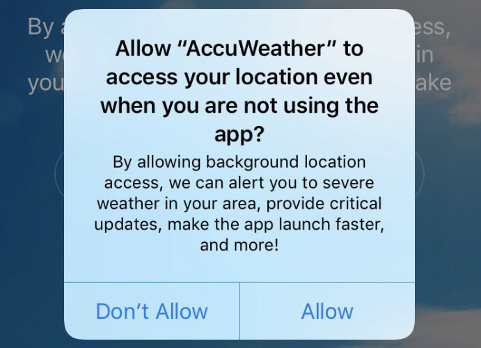 accuweather privacy