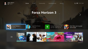Xbox One system update