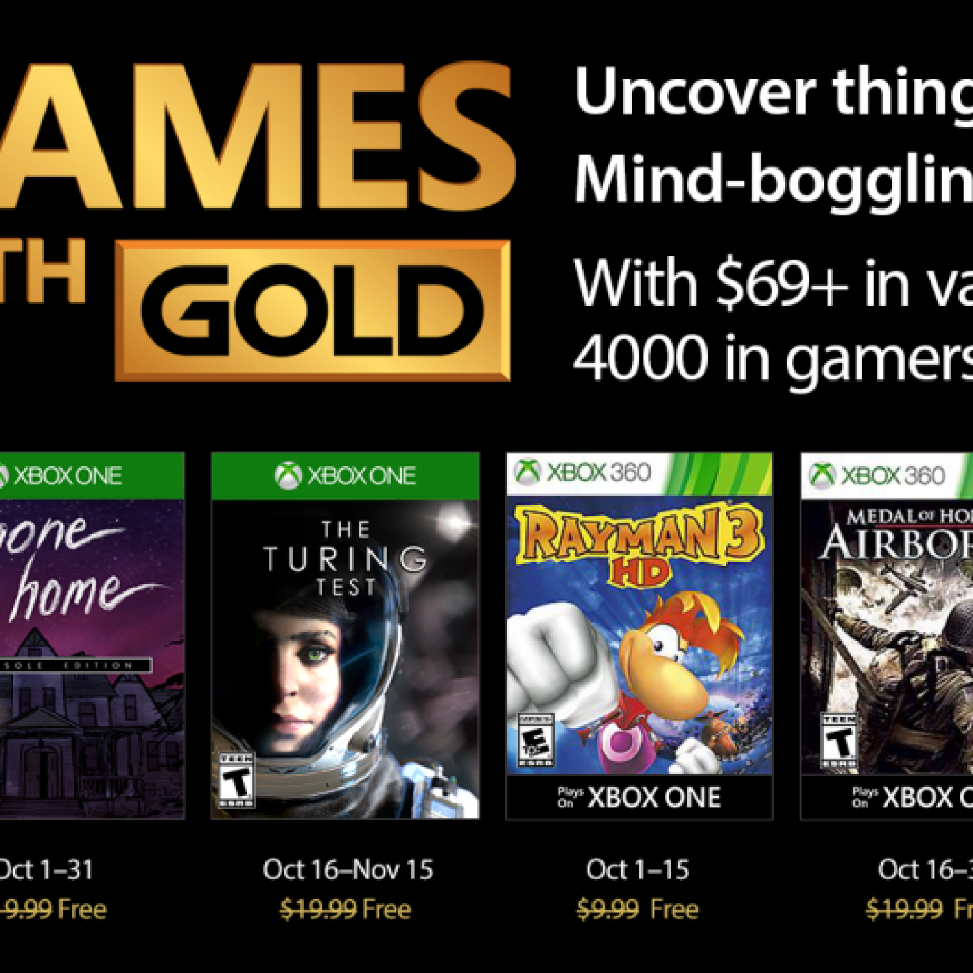 Xbox live gold october sales 2020