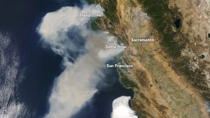 California Napa Fires: images from NASA