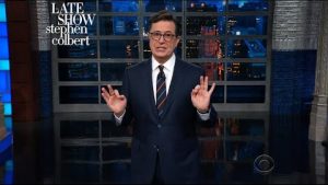 Colbert on Mueller indictments: watch here