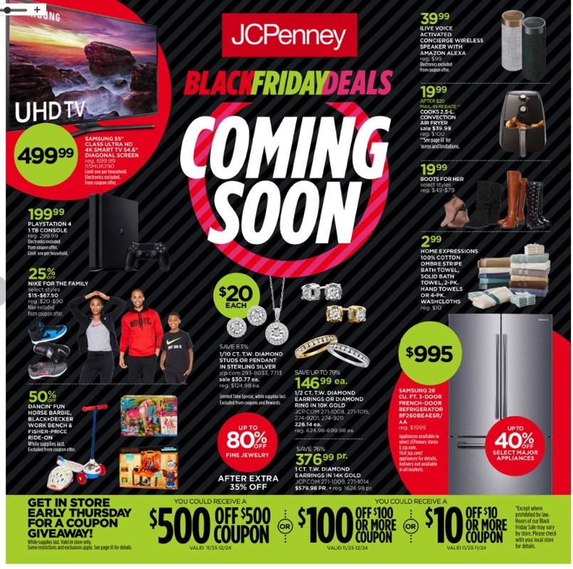 JCPenney Black Friday Deals 2018  Jcpenney black friday, Black friday ads,  Black friday banner