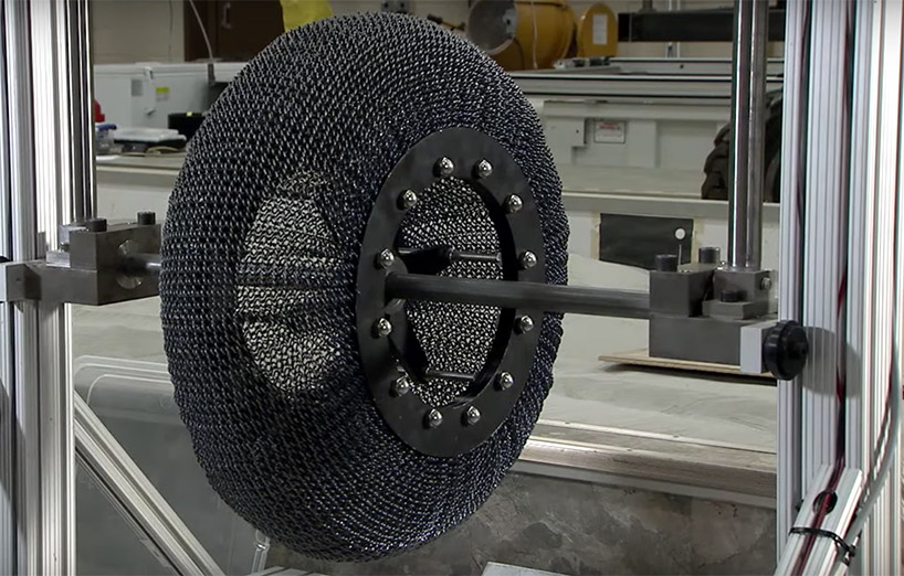 NASA airless tire with no flat
