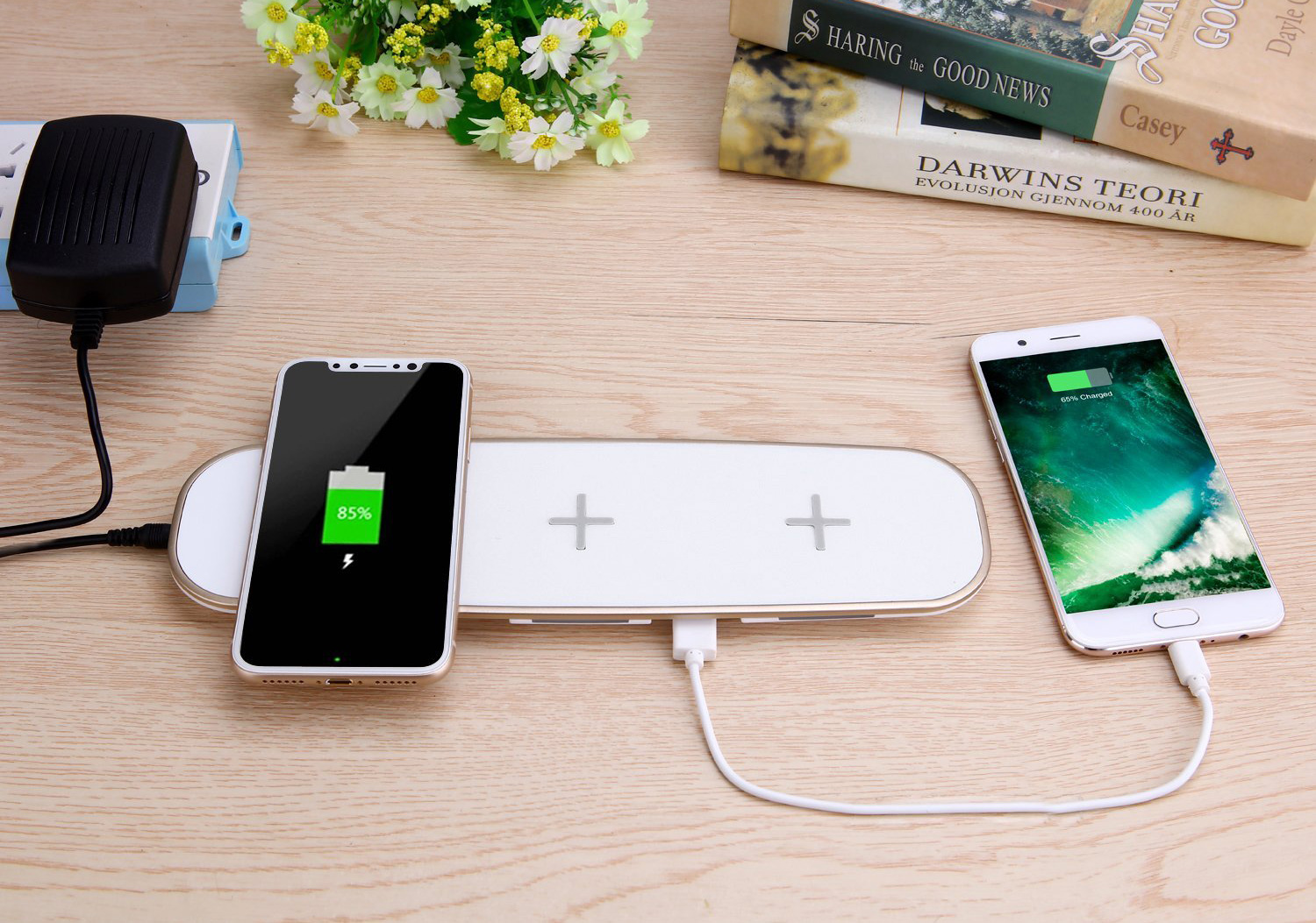 Wirelessly charge 3 devices at the same time with one $38 ...