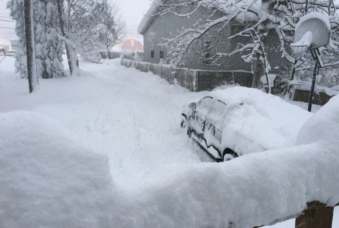 It finally stopped snowing in Erie, Pennsylvania, and the city is