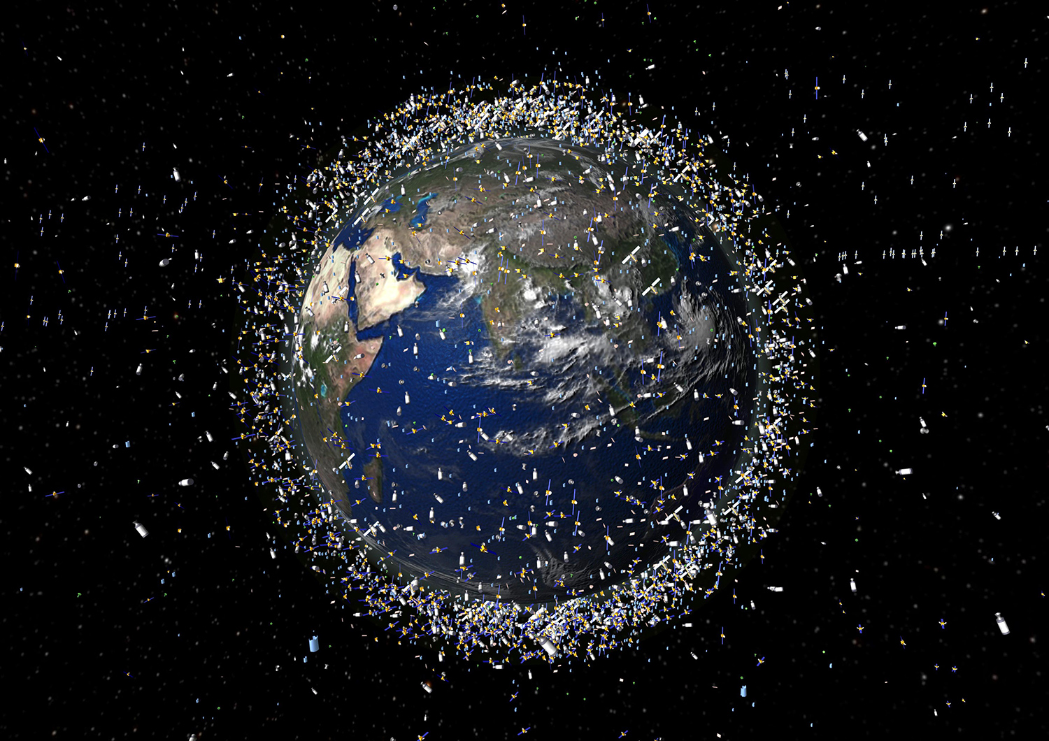 space junk around Earth