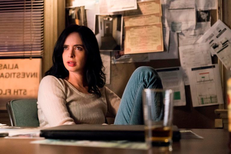 Krysten Ritter as Jessica Jones.