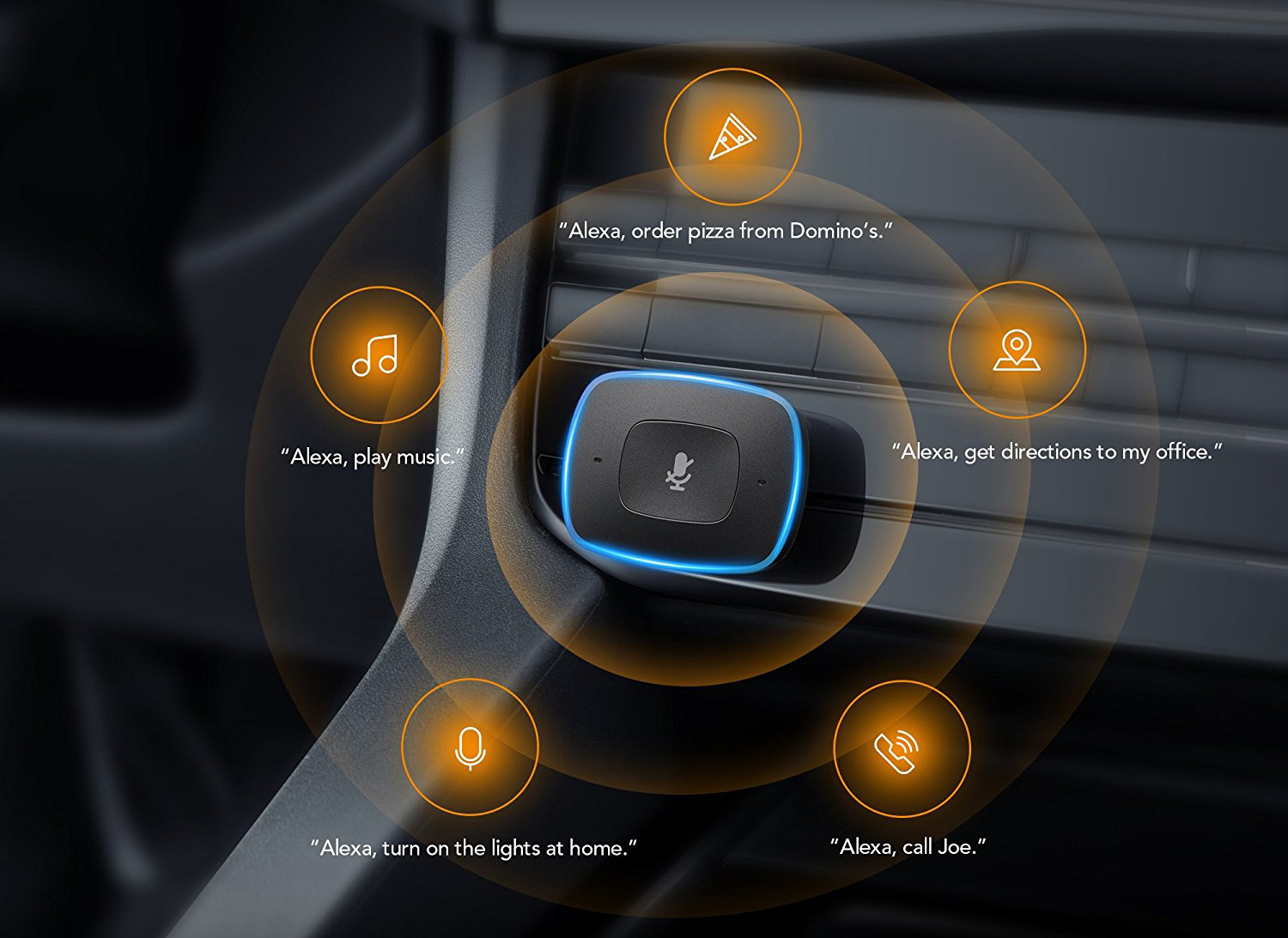 amazon echo dot in car