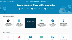 Amazon Alexa Skill Blueprints