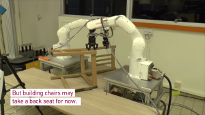 Robot builds IKEA chair