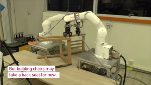 Robot builds IKEA chair Robot builds IKEA chair