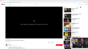 Google Chrome picture in picture how to video