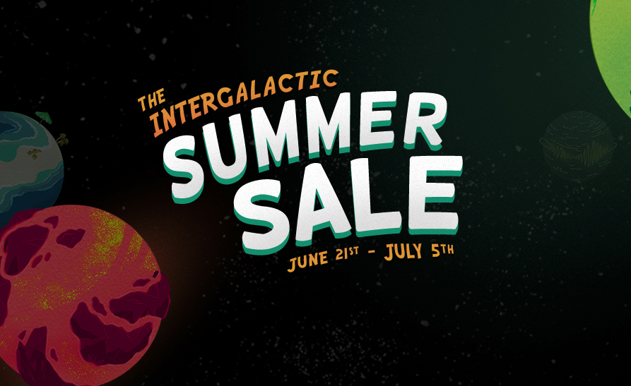 Intergalactic Steam Summer sale. Intergalactic sale - background 5.