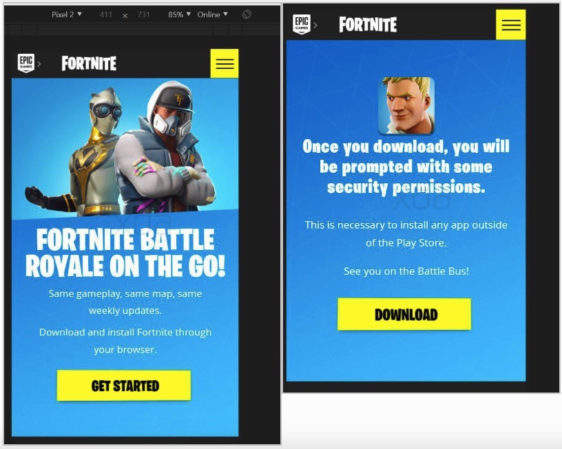 Download and Install Fortnite on any Android Phones