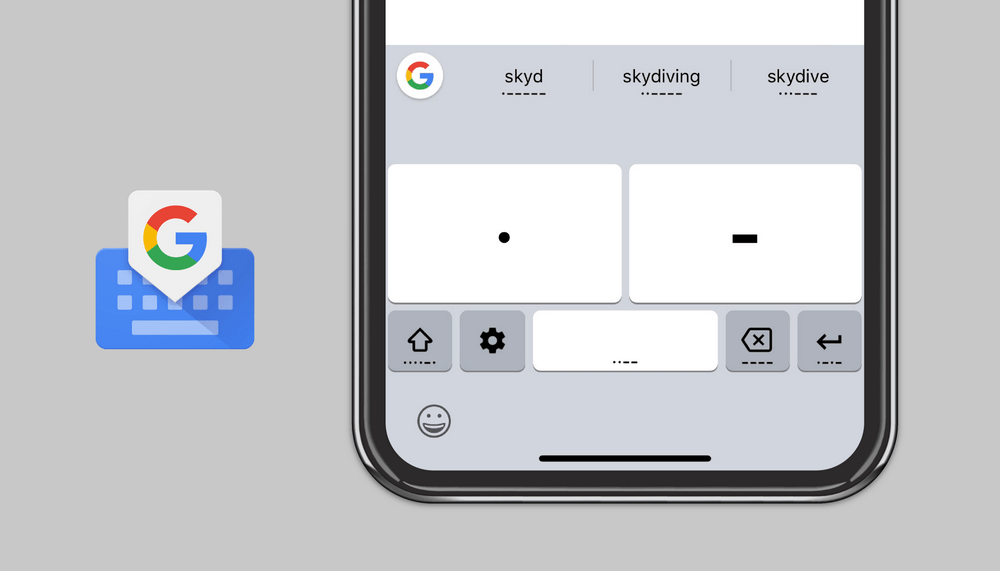 Gboard iOS Morse Code