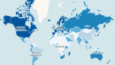 Average internet speeds US vs the world