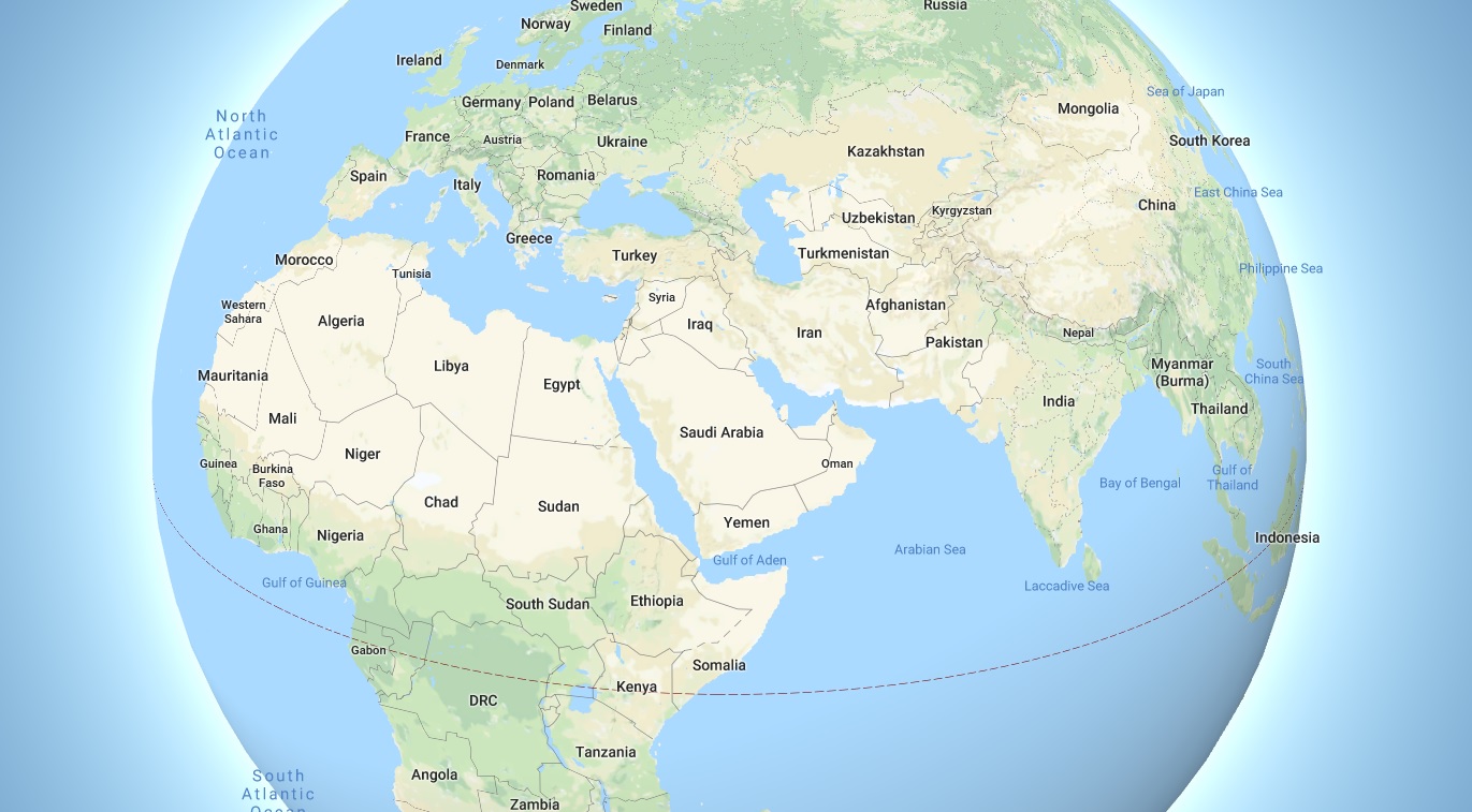 Гугл карта мира с границами государств