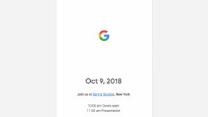 Google Pixel 3 XL event, release date