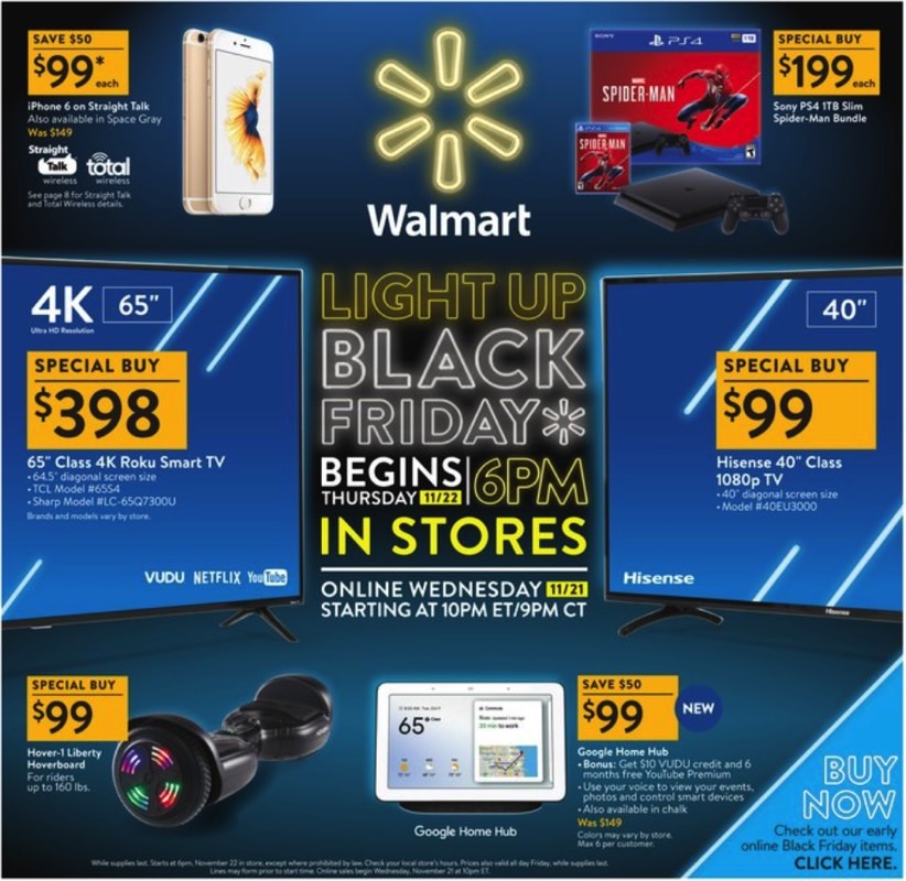 Walmart’s Black Friday ad is official: iPhone XS, Galaxy Note 9, consoles, TVs, and so much more ...