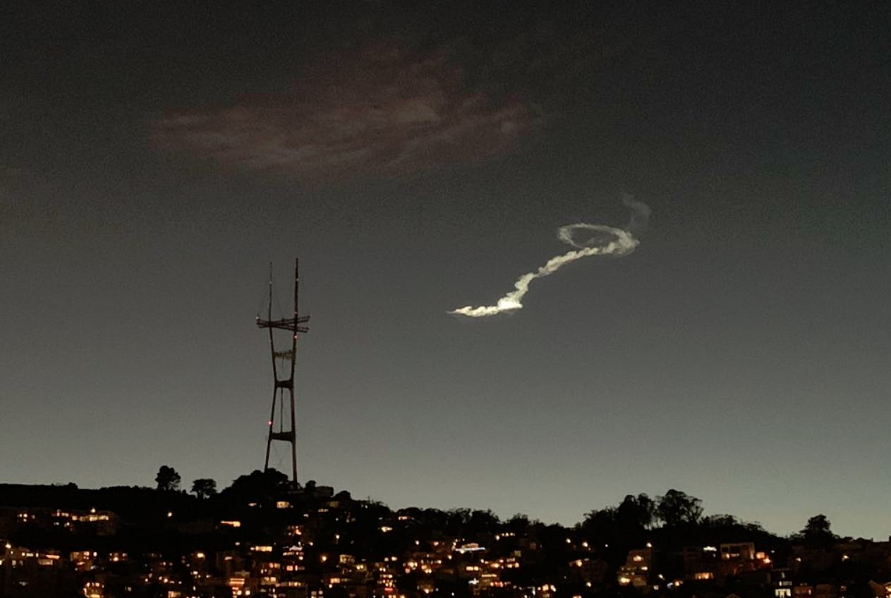 We can finally explain the bizarre light streak that appeared in the