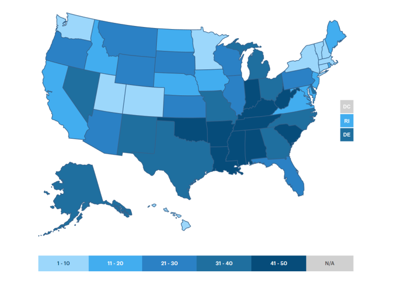 You probably won’t like where your state lands in 2018’s ranking of the ...