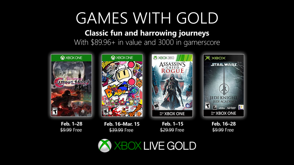 xbox 360 live gold free games