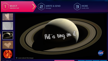 nasa valentine's day