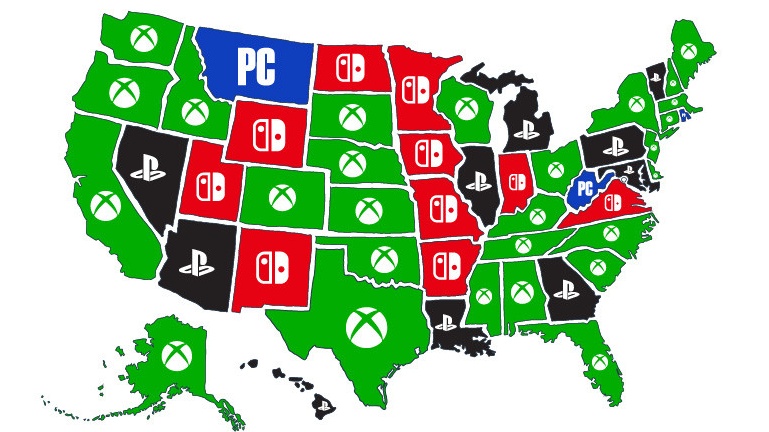 Heres A State By State Look At Which Consoles Us Gamers Prefer Bgr