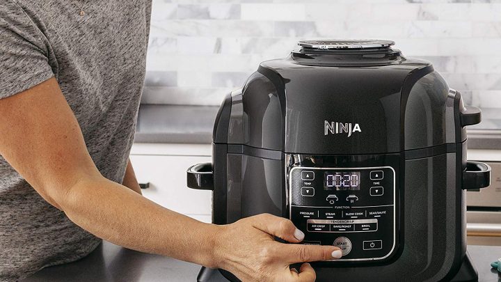 The Ninja Foodi multicooker with an air fryer built in