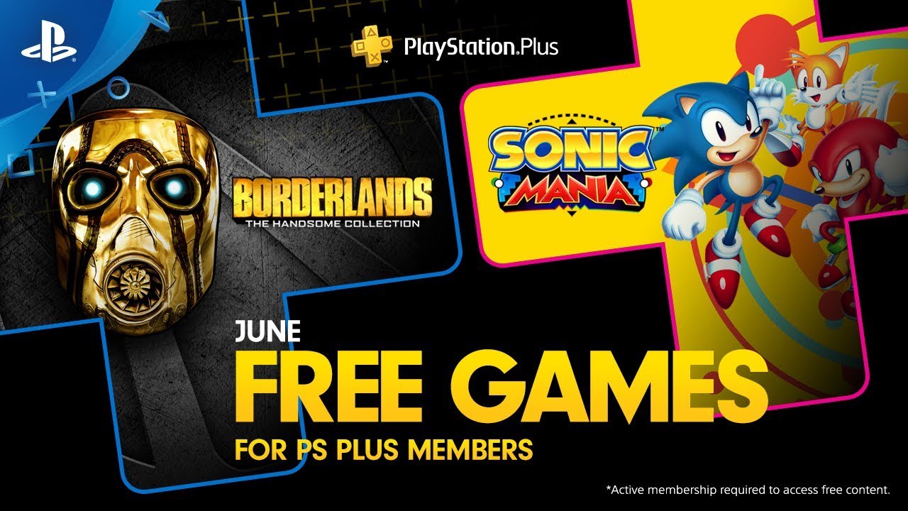 Free PlayStation 4 games for June 2019 ‘Sonic Mania’ and ‘Borderlands