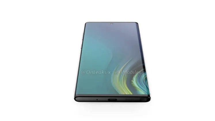 Samsung Galaxy Note 10 renders reveal giant screen and no