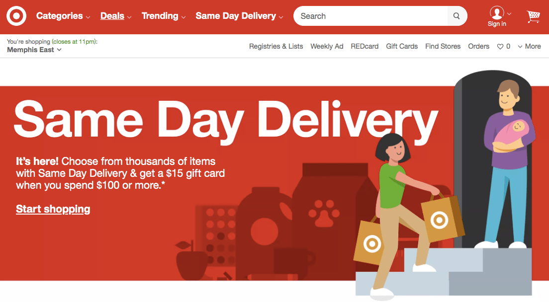 Target expands sameday delivery to basically everyone in order to