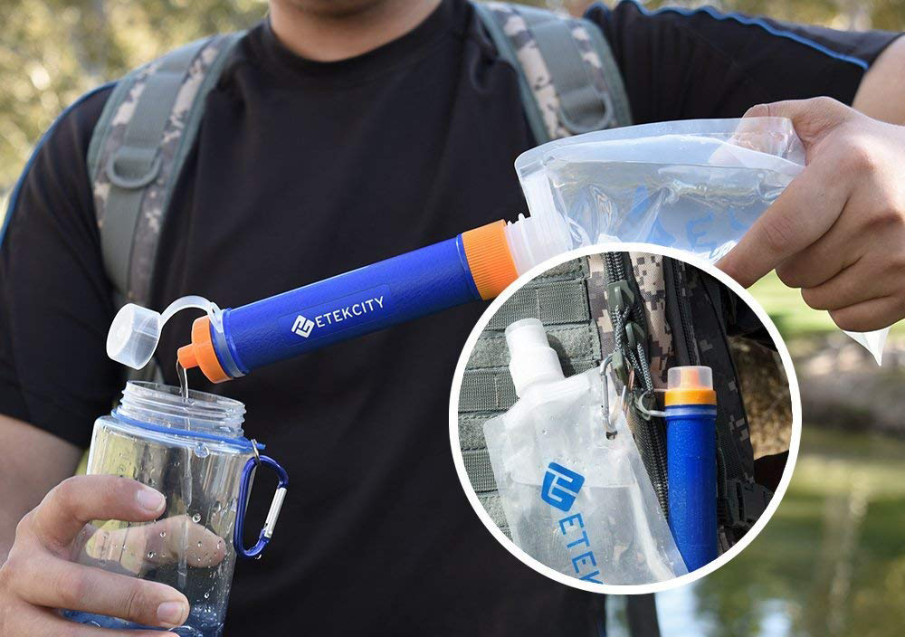 Earthquake Water Filter Straw Only 6.5 Inches Long SHTFandGO for sale online