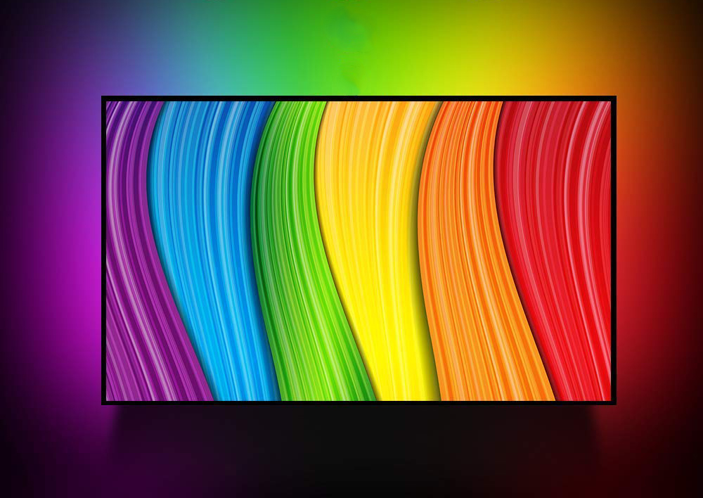 Led tv color deals changing