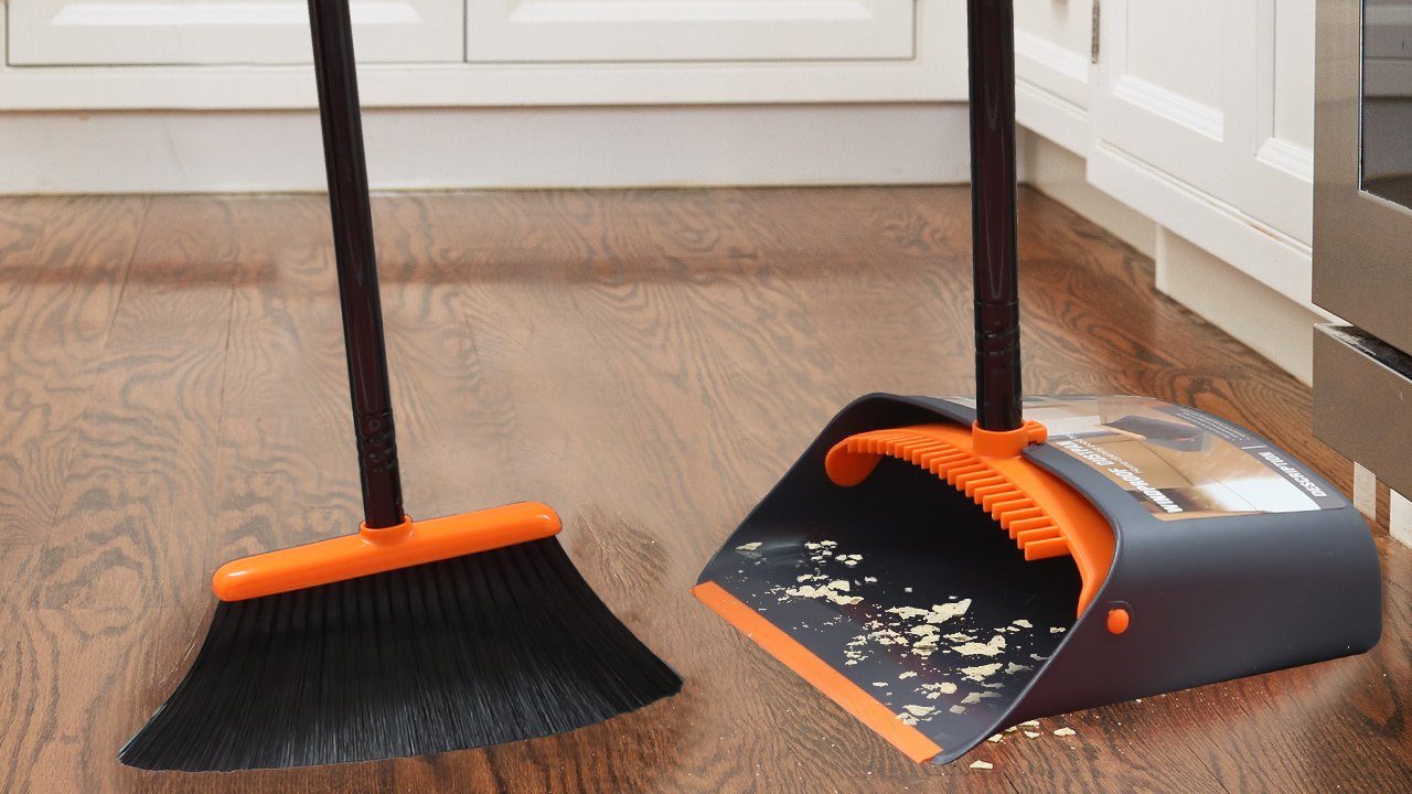 broom and dustpan broom and dustpan