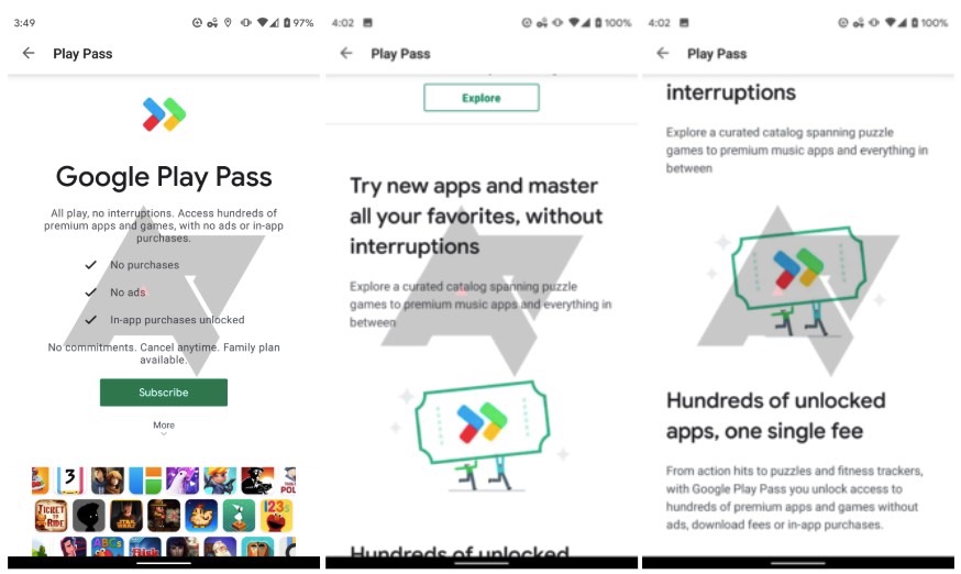 Google Play Pass: Enjoy apps and games without ads or in-app purchases