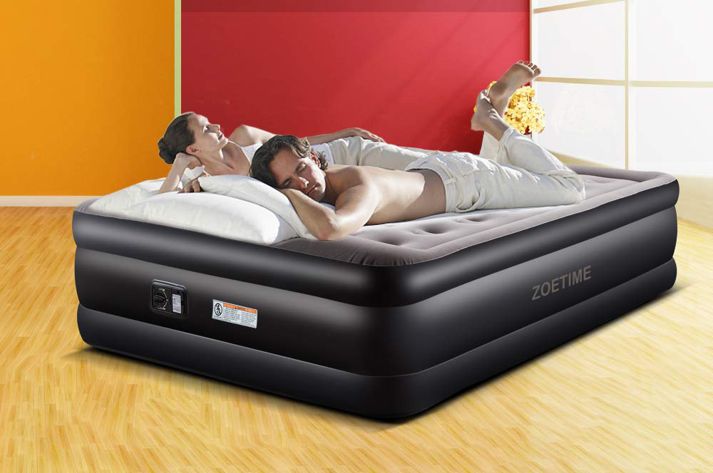 A Plush Queen Air Mattress That S Probably More Comfy Than Your Normal   Zoetime Upgraded Queen Air Mattress 