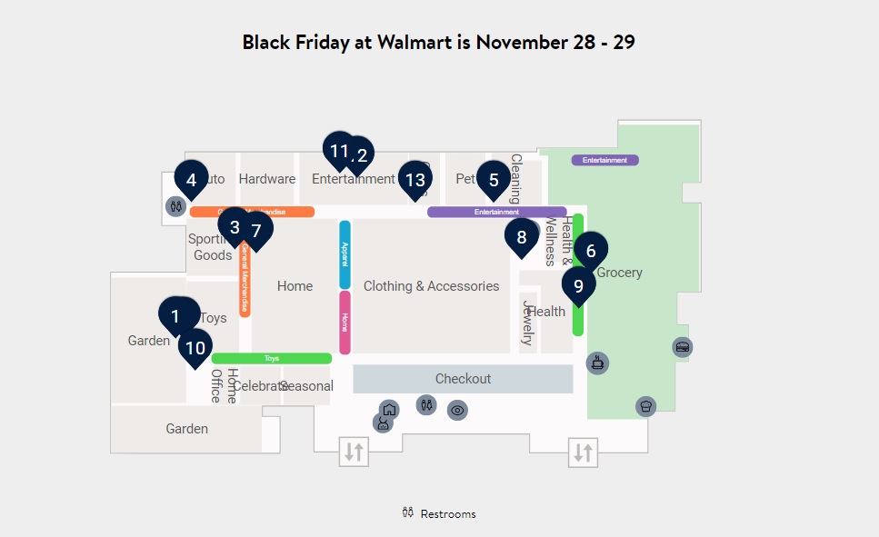 Walmart Black Friday Map If You're Heading To Walmart On Black Friday, You Need To Read This