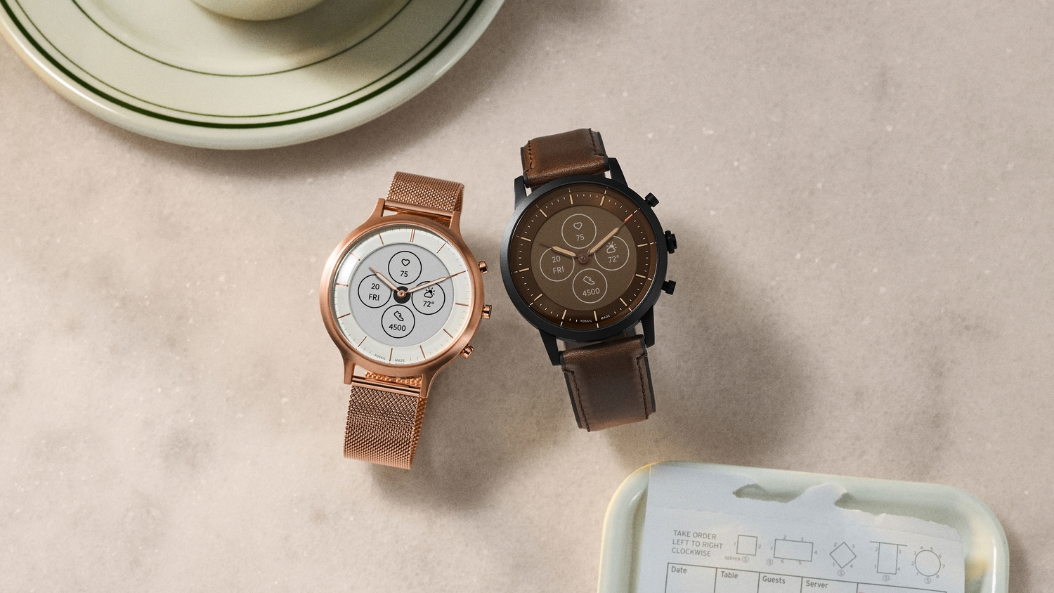 Fossil hybrid best sale hr 2