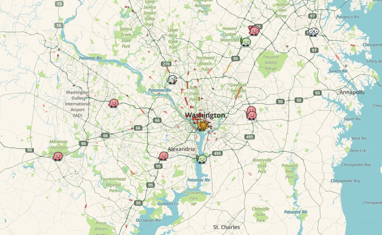 Waze live map