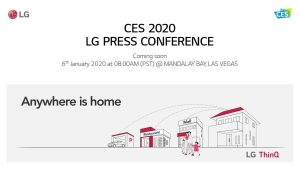 LG CES 2020 live stream