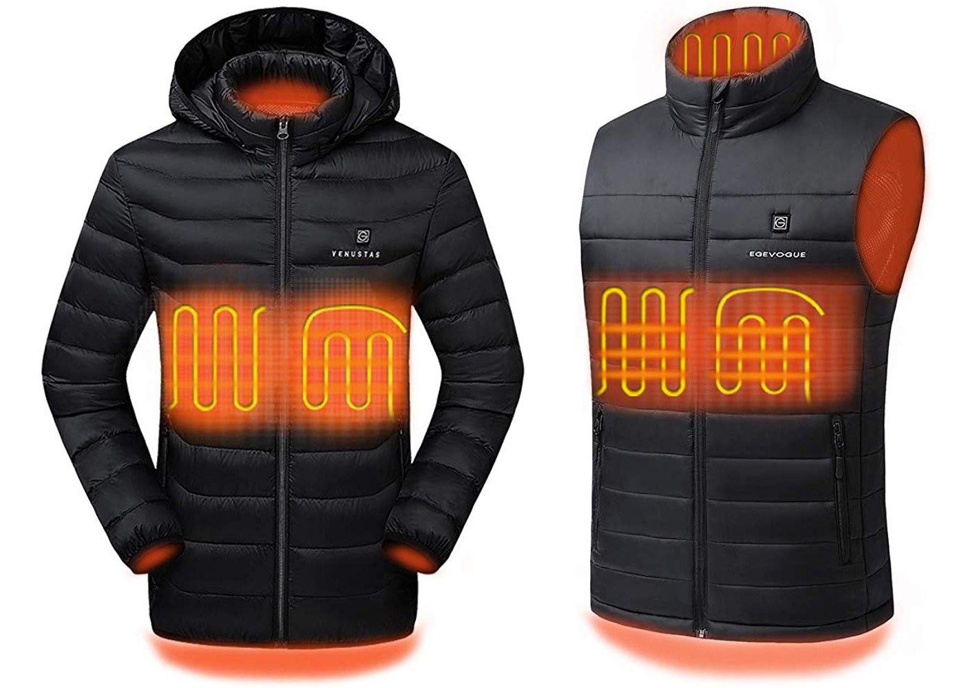 heated coats amazon