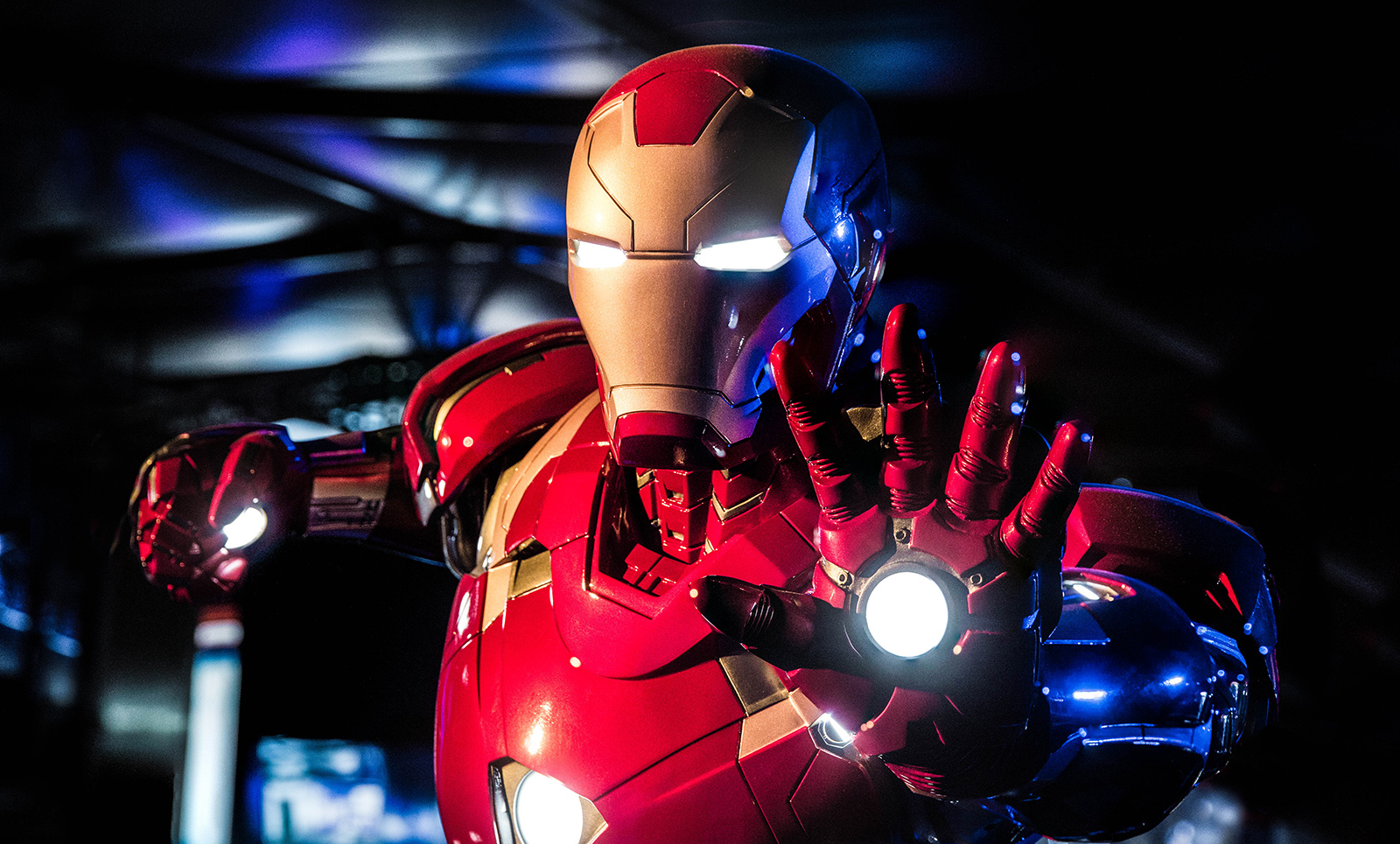 A photo of Tony Stark as Iron Man, one of the Marvel movies in order