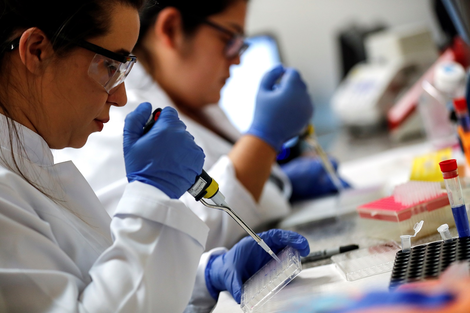 scientists working in a lab