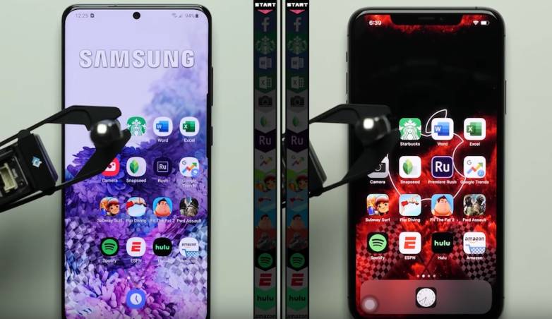 iphone 11 pro v samsung s20