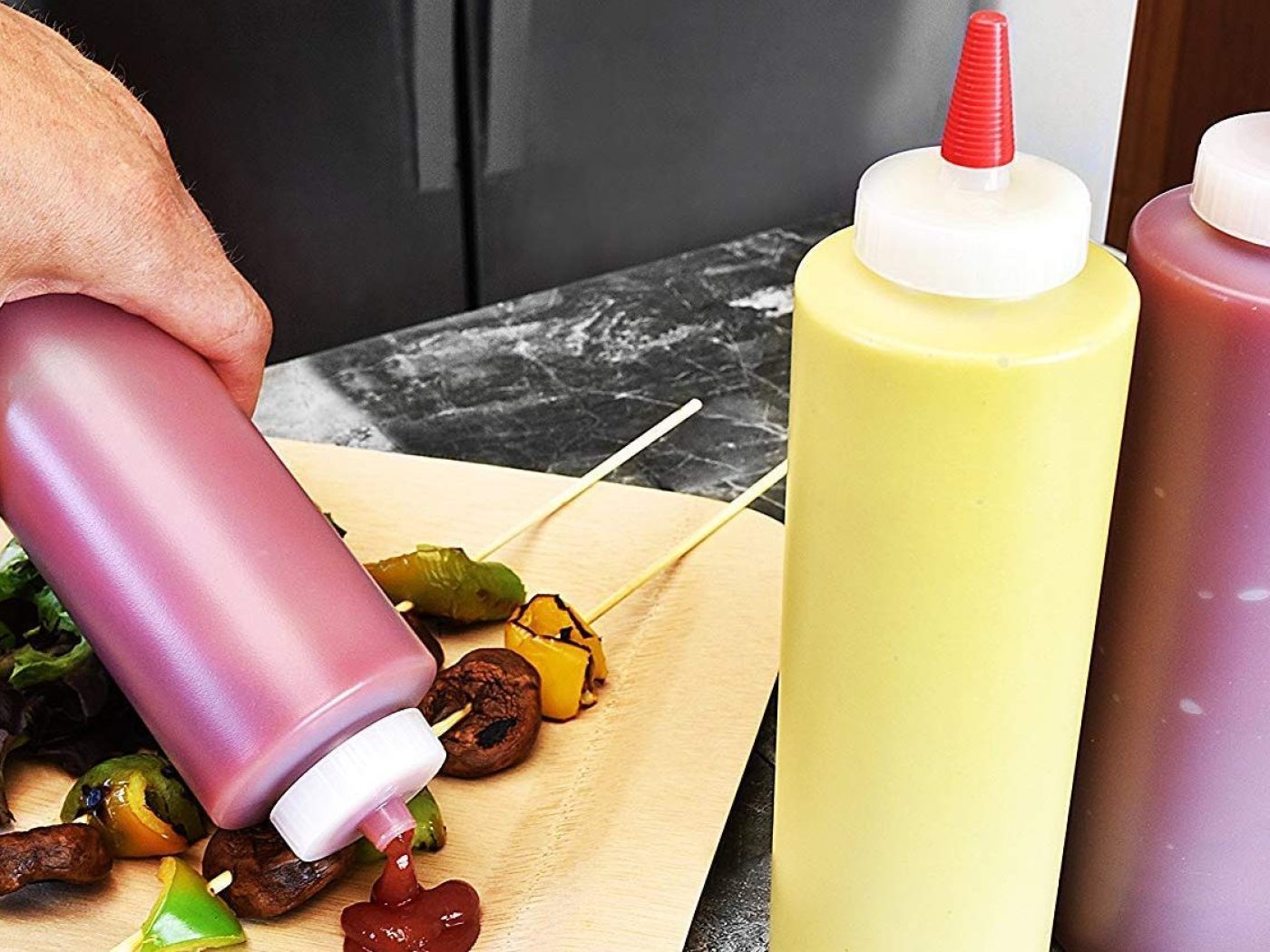 Oxo Good Grips Chef's Squeeze Bottle Set, Plastic, Translucent & Reviews